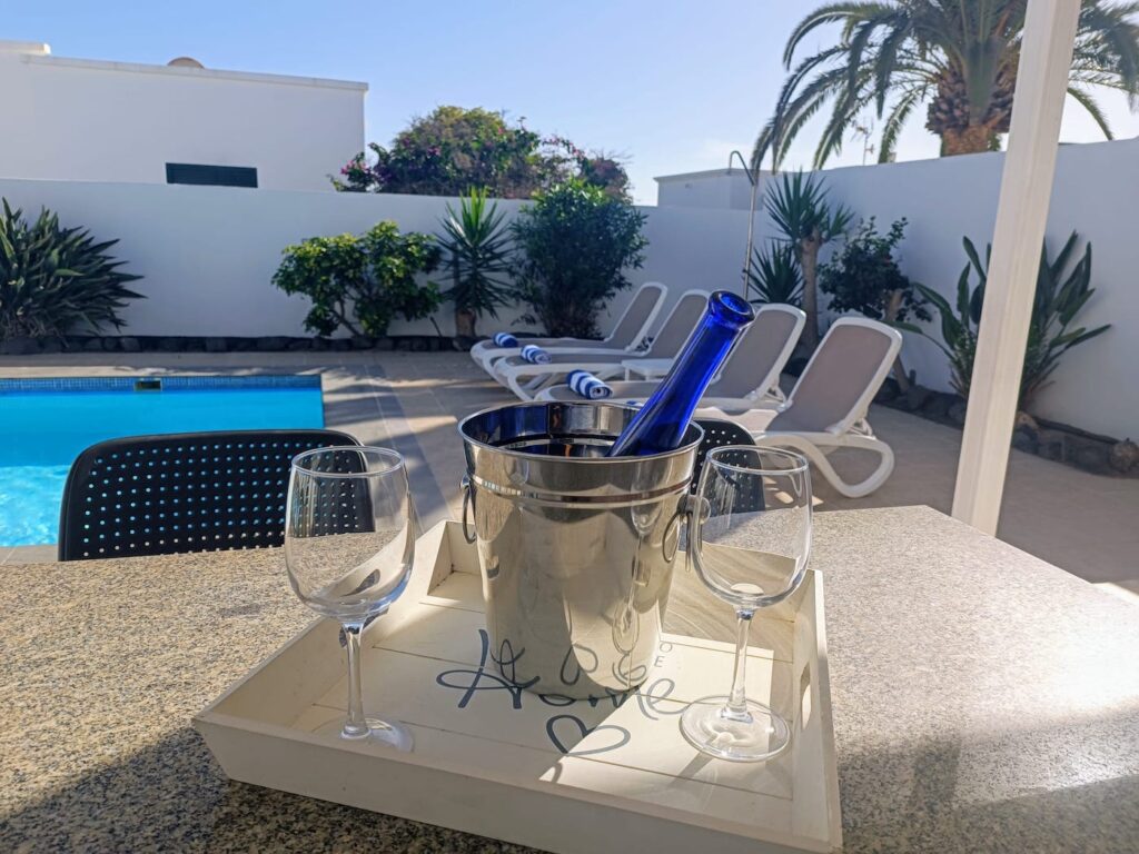 Villa Elysium alfresco dining and patio area