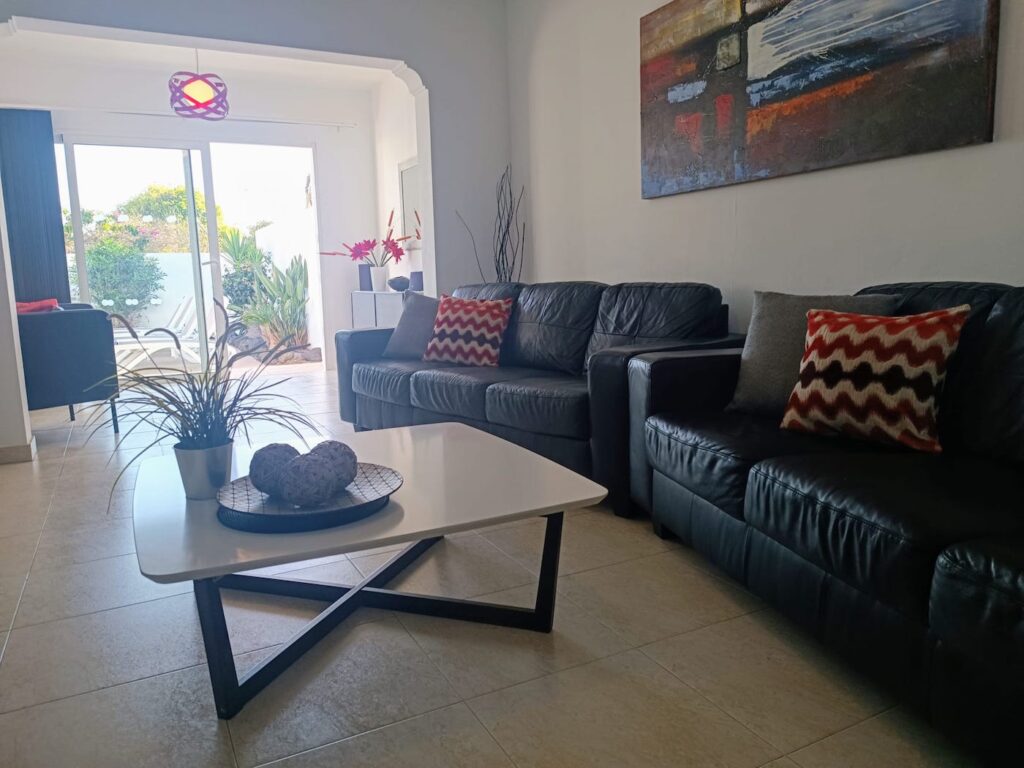 Villa Elysium lounge and living area