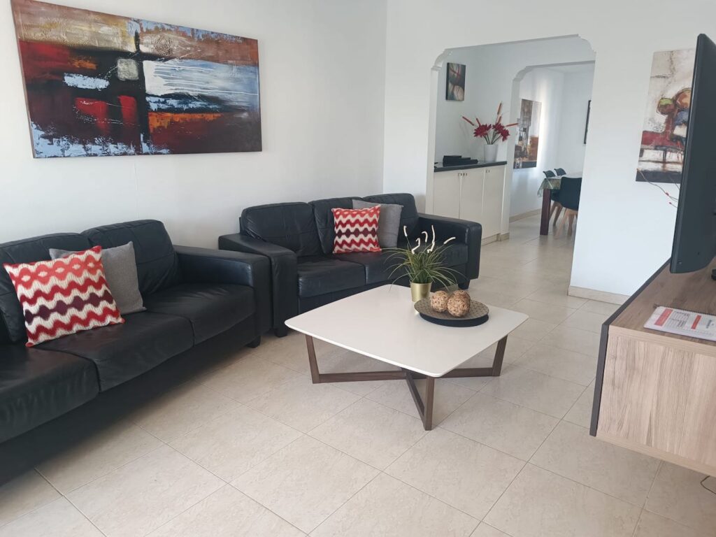 Villa Elysium lounge and living area