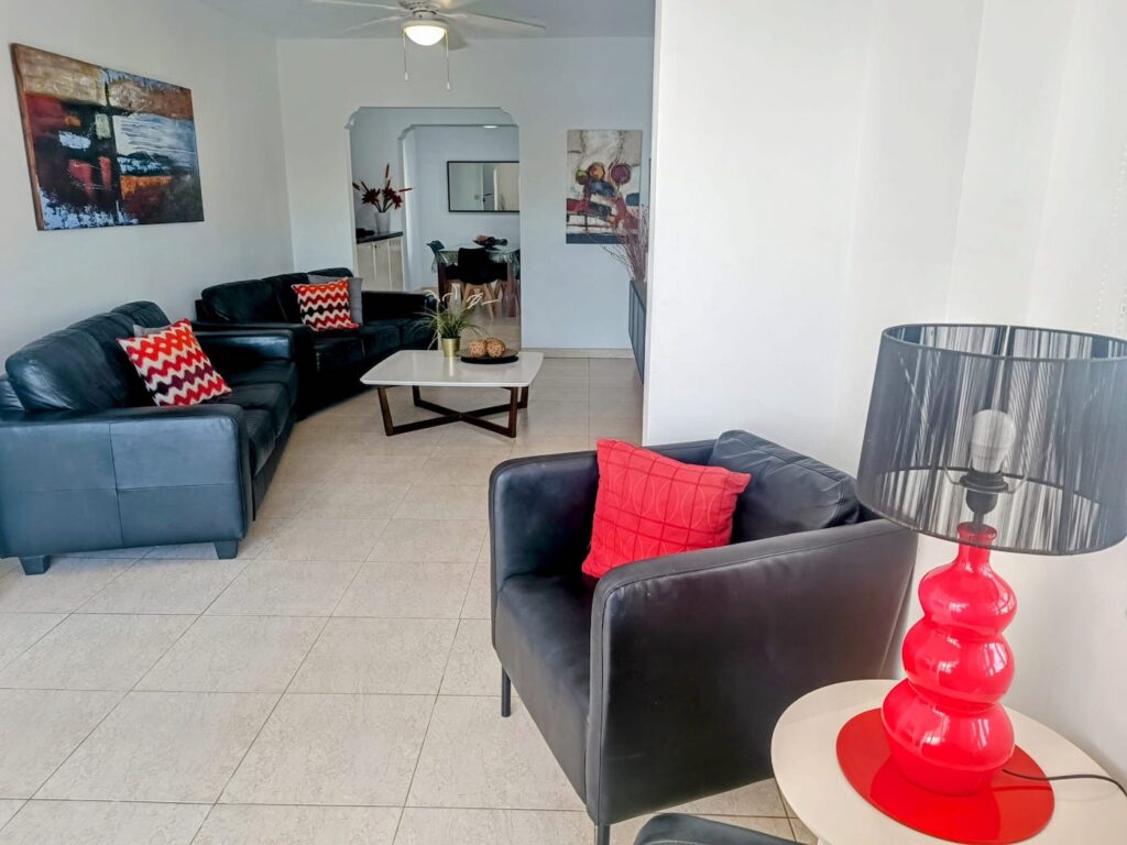 Villa Elysium lounge and living area
