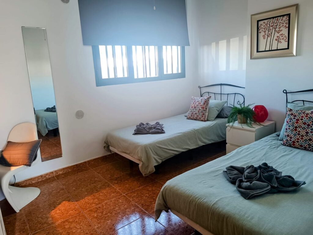 Villa Elysium ground floor twin bedroom