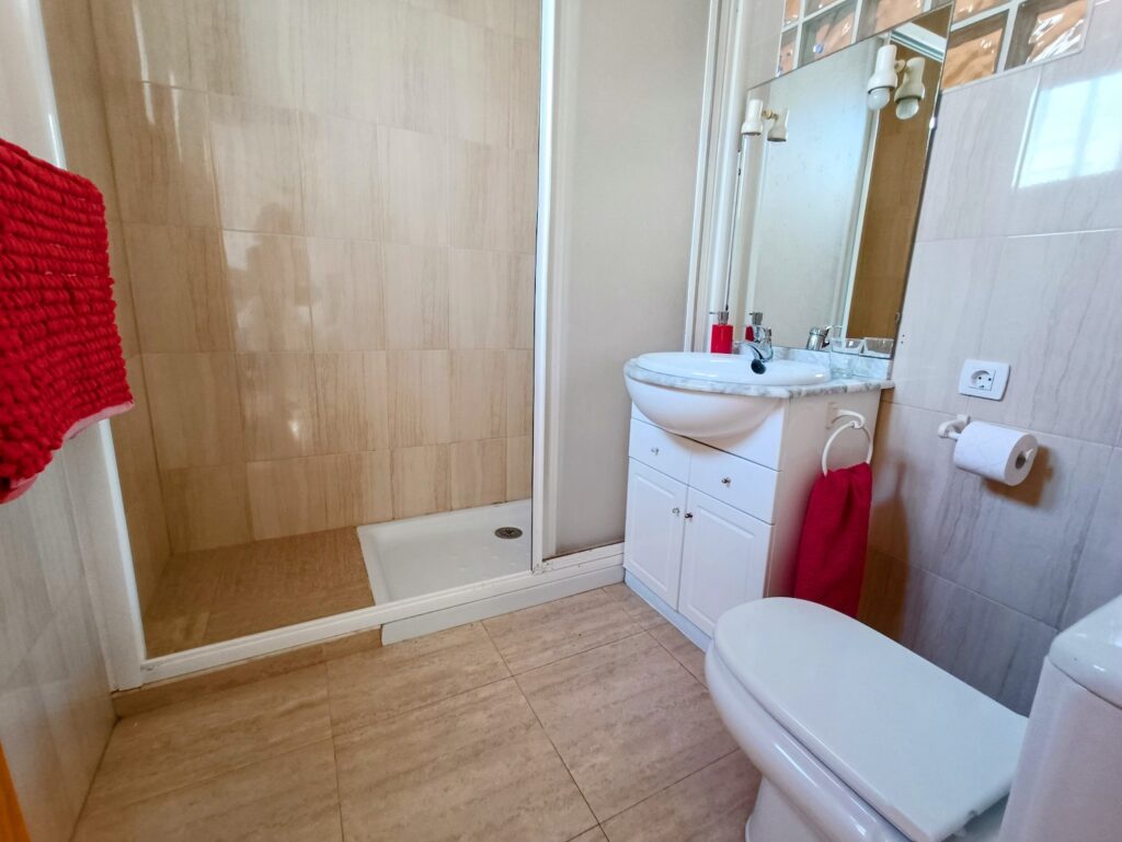 Bella Vista bathroom, featuring walk-in shower