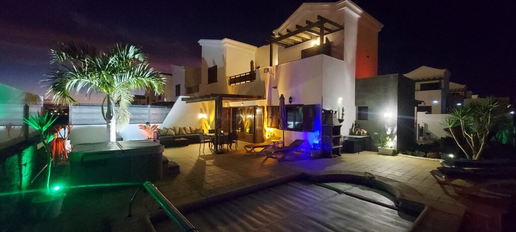 Villa Emma at night