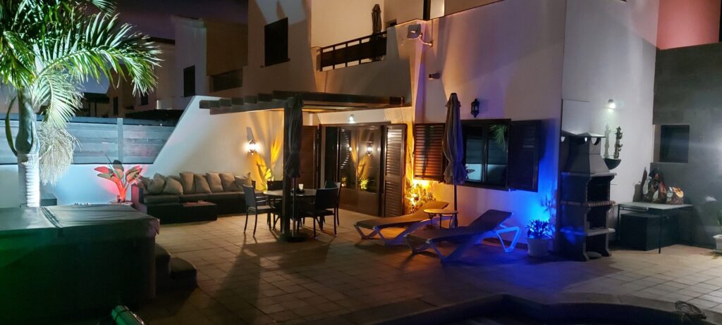 Villa Emma at night