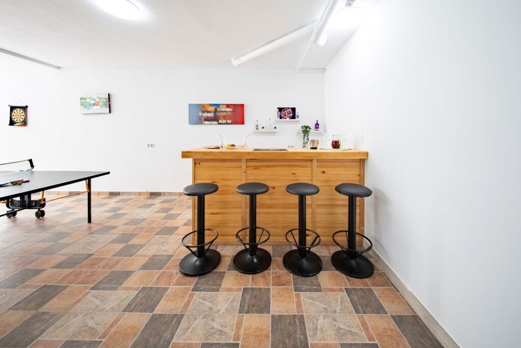 Villa Lomas bar in games room