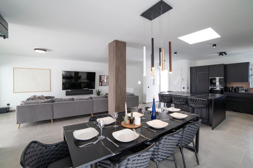 Villa Luna open plan living area