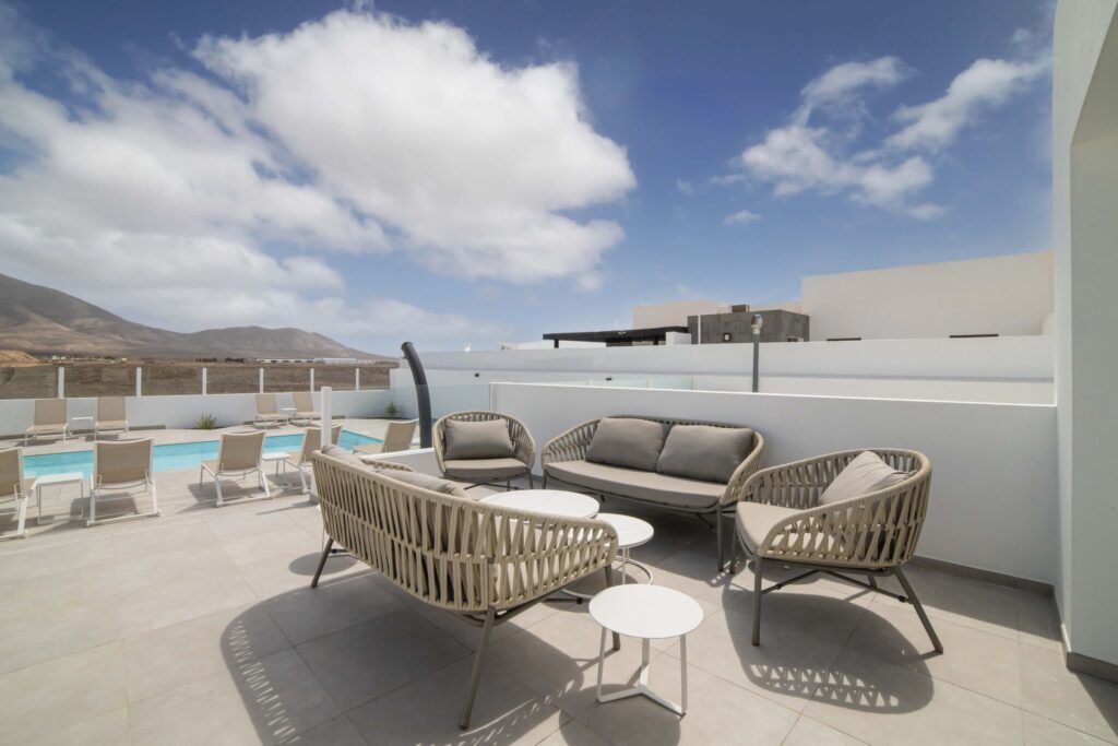 Villa Sol alfresco seating area